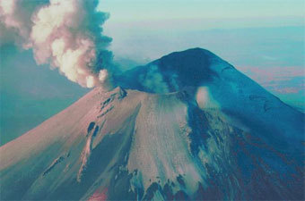 Вулкан Попокатепетль в Мексике, изображение с сайта vulcan.wr.usgs.gov